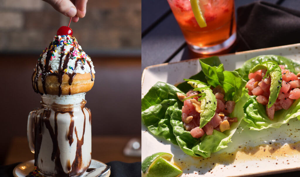 B-Lux Donut Shake and Lettuce Wraps