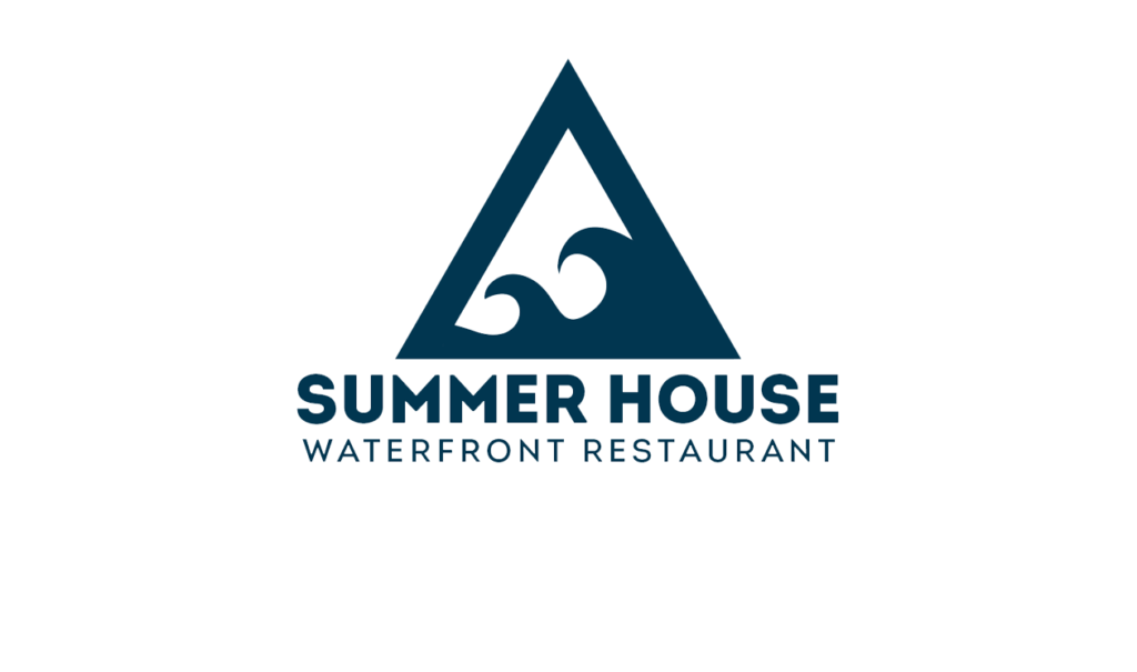 Summer House Logo Draft - Triangle with Waves