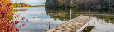 Lake Dock in Autumn