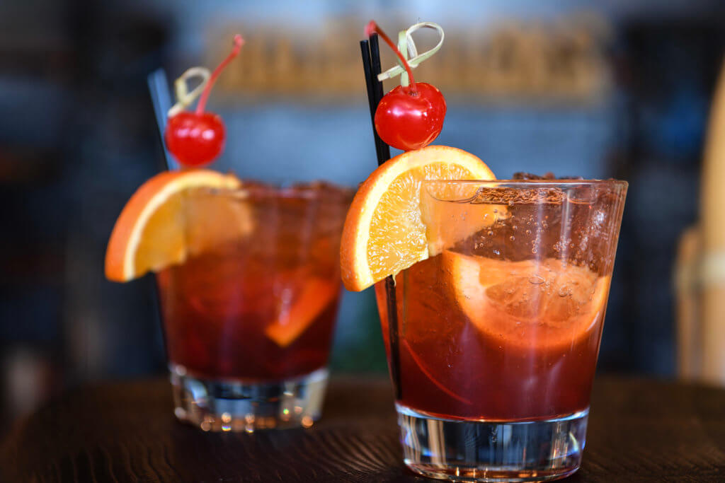 Hot Rocks old fashioned drinks