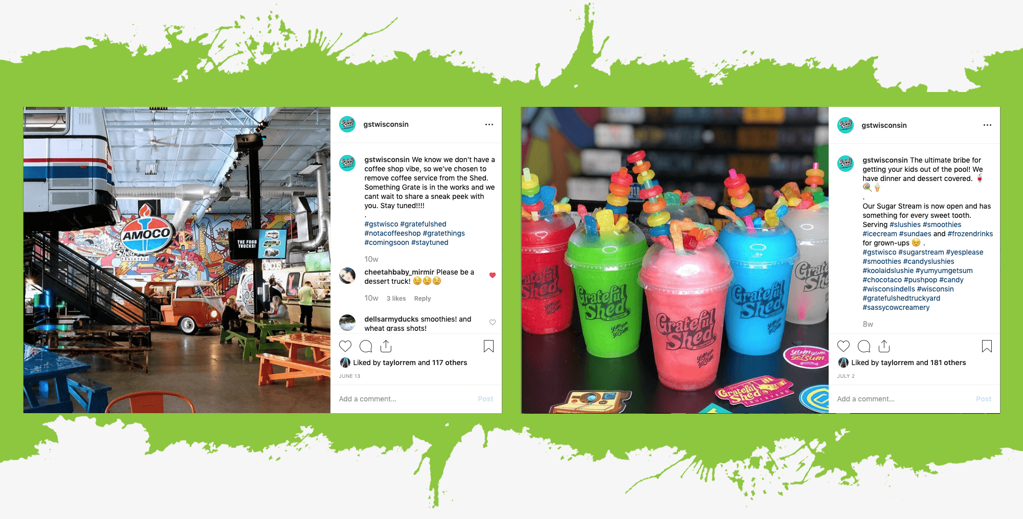 Grateful Shed Instagram Posts